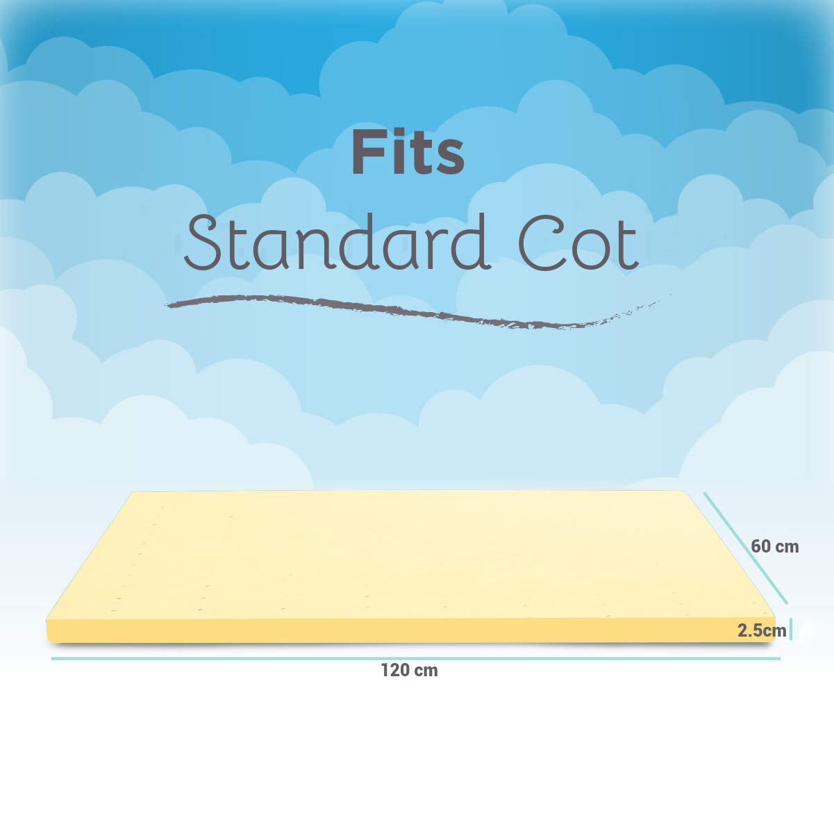 Memory foam on sale topper for cot