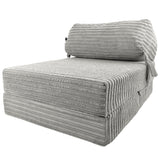 Jumbo Cord Z bed With Pillow Chair Bed Sofa