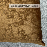 Embossed Velvet Throw Filled Cushion