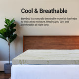 Bamboo Memory Foam Mattress Topper