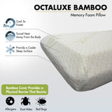 Octaluxe Bamboo Visco Memory Foam Pillow