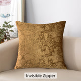 Embossed Velvet Throw Filled Cushion