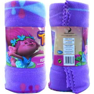 Trolls Glow Kids Fleece Throw Blanket