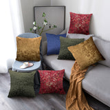 Embossed Velvet Throw Filled Cushion