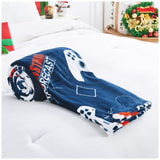 Christmas Game On Fleece Throw Blanket