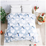 Christmas Penguins Forever Fleece Throw Blanket